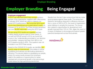 Employer Branding Being Engaged
Alexander Crépin AC@Recruitmentcoach.nl
107
Employer Branding
 