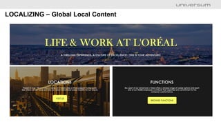 SOCIALIZING – Global Local Content
 