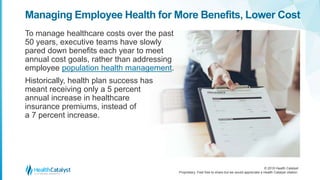 Employer Health Plans: Keys to Lowering Cost, Boosting Benefits | PPTX