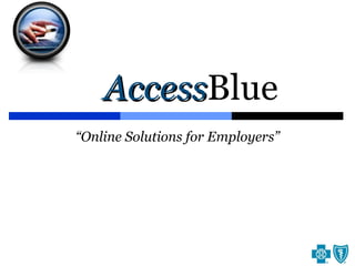 Access Blue “ Online Solutions for Employers” 