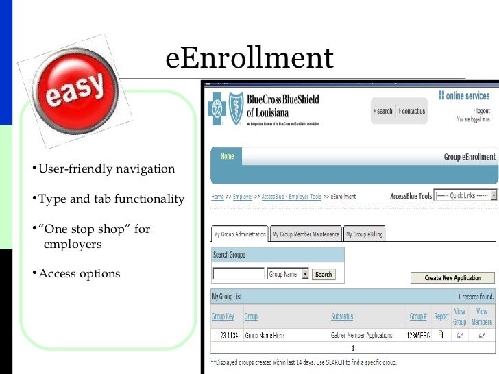 Blue Cross Blue Shield of Louisiana Access Blue Presentation
