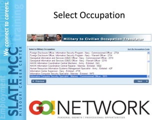 Select Occupation
 