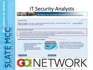 IT Security Analysts
 