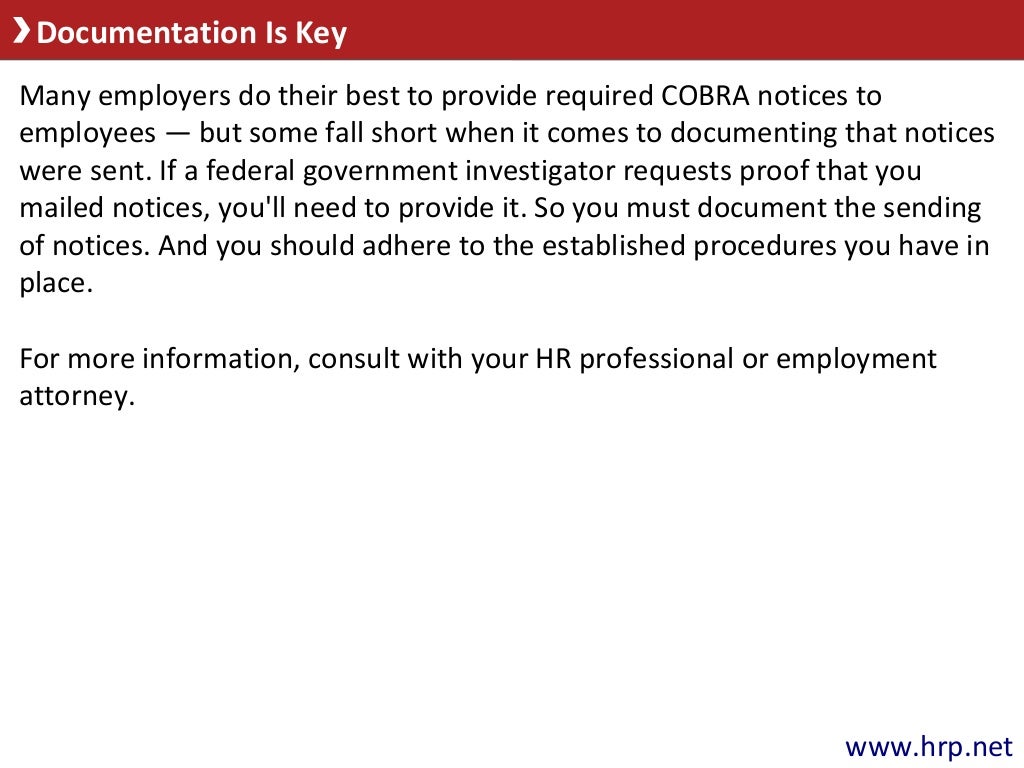 Employer Proved COBRA Notice WAS Mailed to Employee