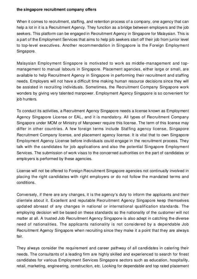 Employers Of Different Business Lines Are Now Provided With Competent