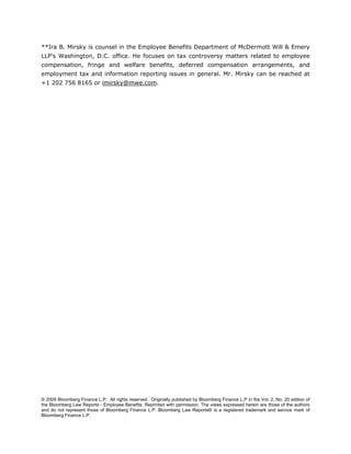 Employers' Responsibilities When Making Settlements in Employment Re…