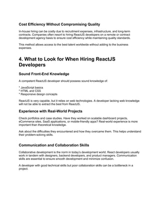 Employing ReactJS Developers is a Wise Step for Success on the Modern ...