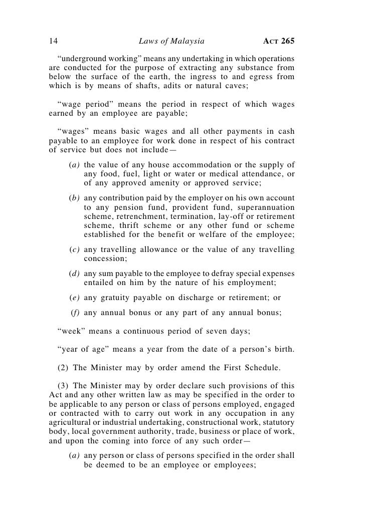 Employment Act 1955 Malaysia