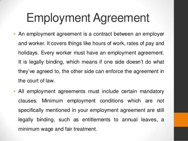 employee agreement