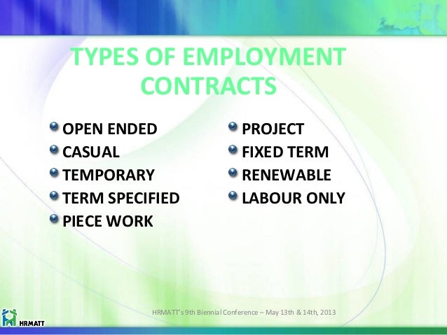 Employment and Legislation Law - HRMATT