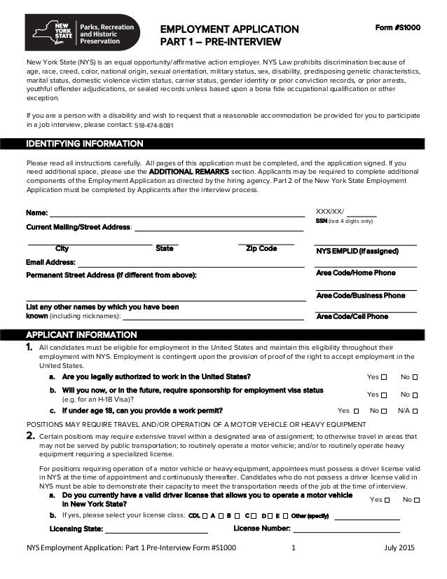 Employmentapplication