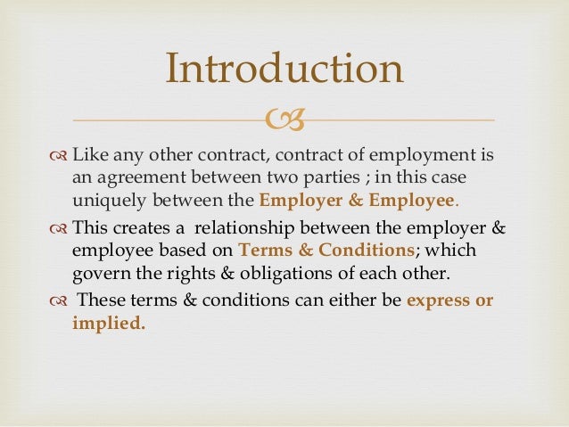 contract of employment