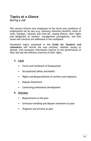 Employment guide for students and jobseekers | PDF