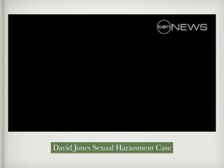 David Jones Sexual Harassment Case
 