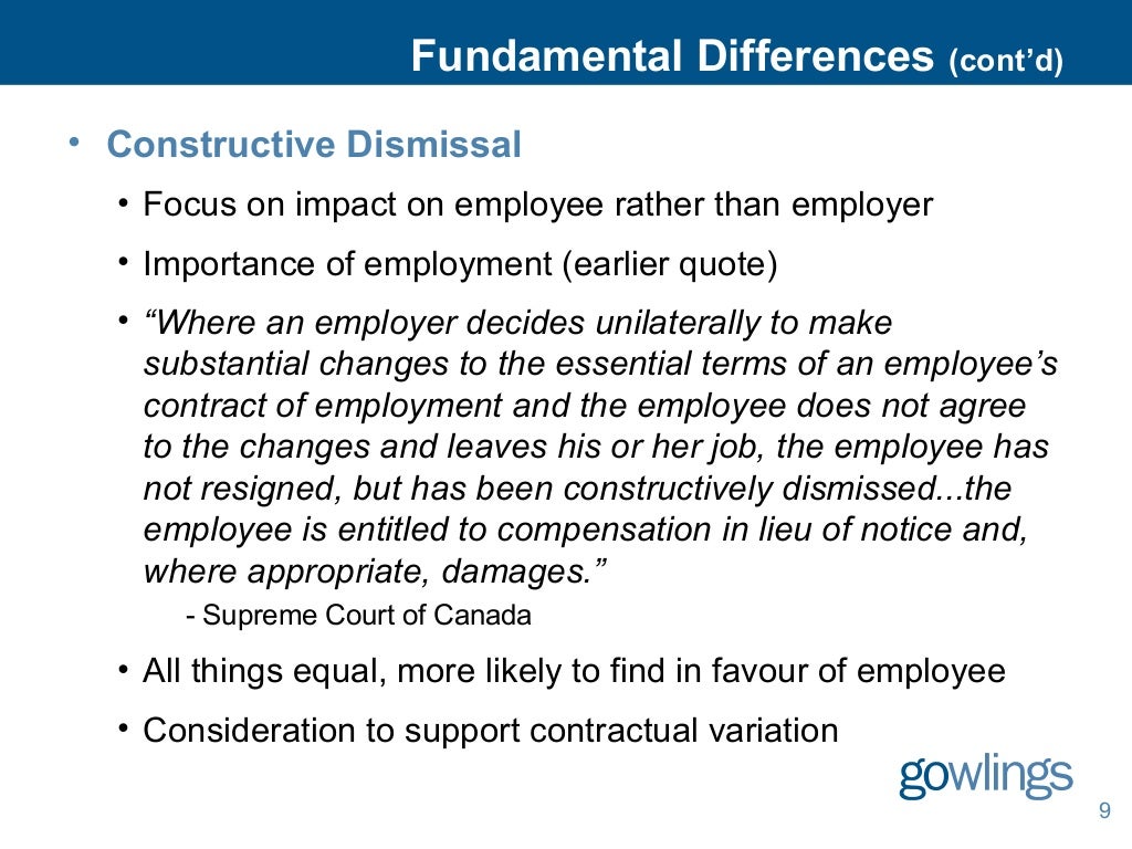 Employment & Labour Law in Canada An Introduction from “Eh” to “Zed”
