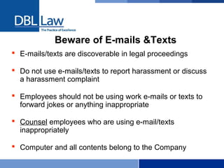 Employment Law Basics for Manager Training | PPT