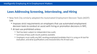 Intelligently Employing AI in Employment Matters | PPTX