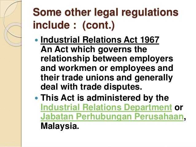 industrial relations act 1967 Restriction of section 48 of industrial relations act, 1946, and on certain agreements and orders under that act part iv industrial training act, 1967. industrial relations act 1967 Restriction of section 48 of industrial relations act, 1946, and on certain agreements and orders under that act part iv industrial training act, 1967.