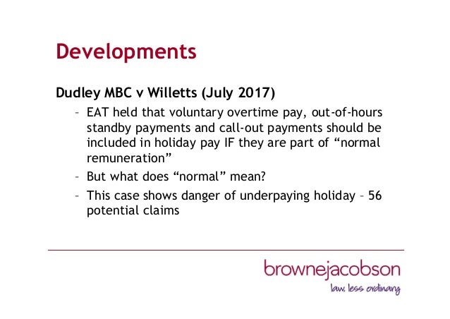 Employment Law Update January 2018 London