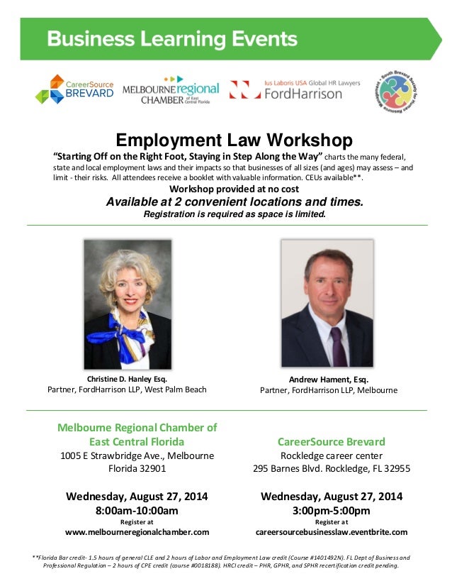 Employment Law Workshops