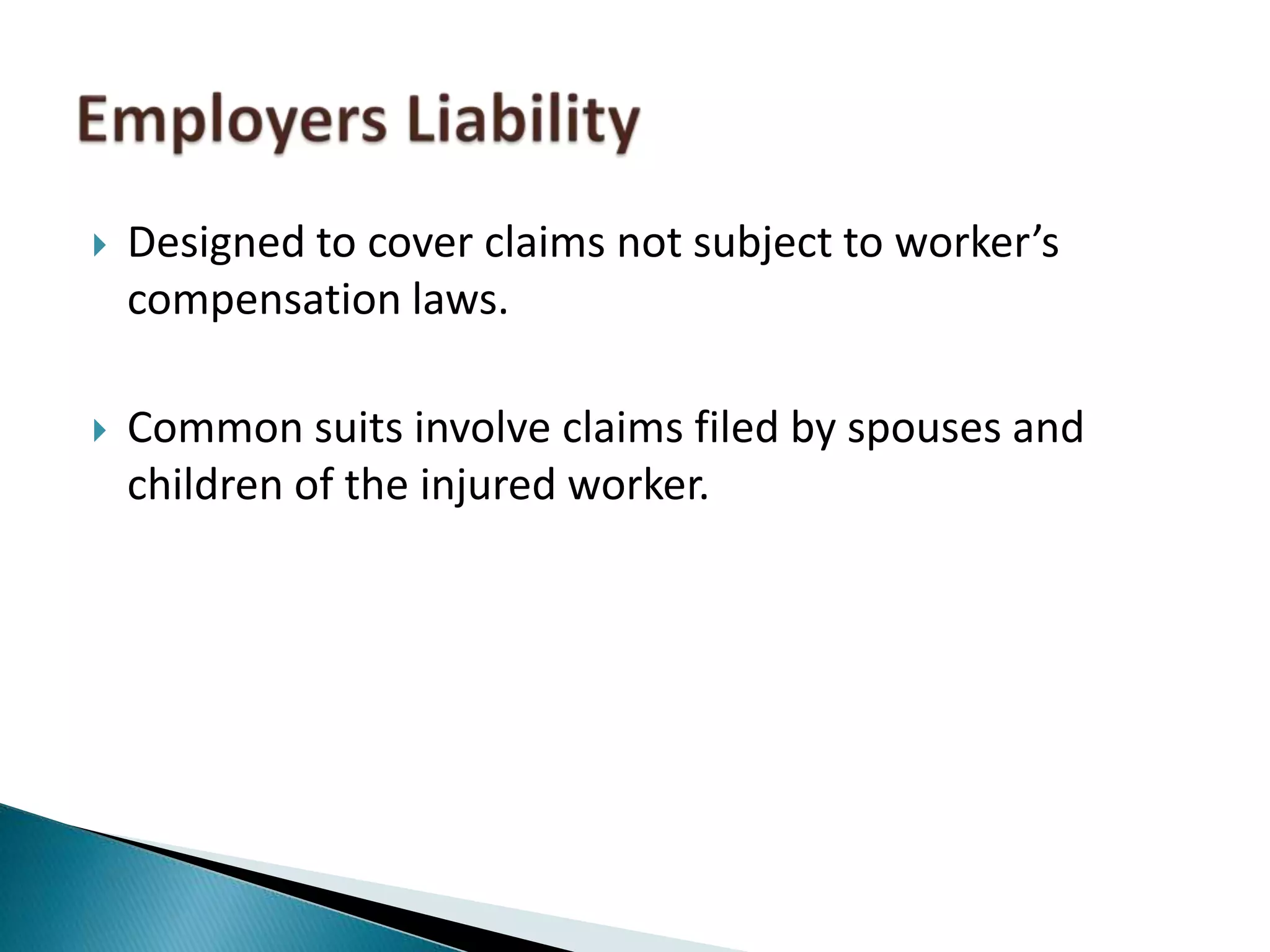 Employment Practices Liability Insurance (EPLI) and Workers ...