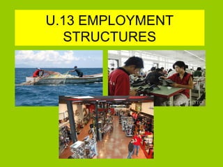 U.13 EMPLOYMENT
STRUCTURES
 
