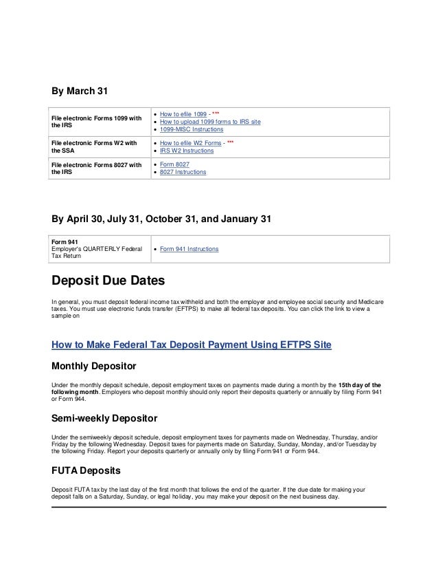 employment tax due dates form 8027