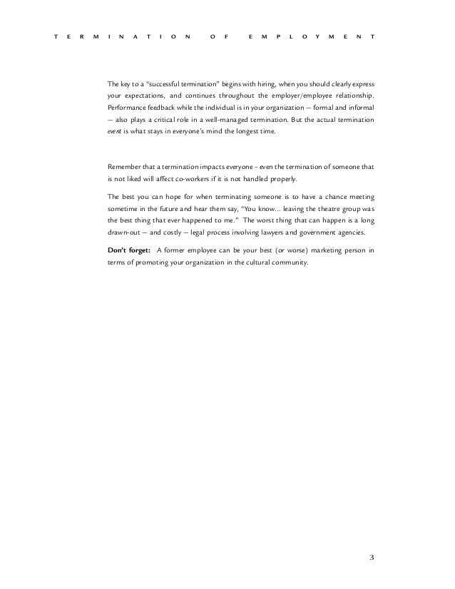 company termination letters