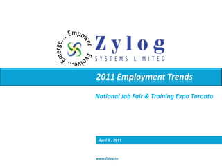 National Job Fair & Training Expo Toronto April 6 , 2011 
