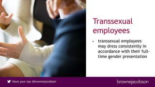 What not to wear: dress codes and discrimination - employment webinar ...