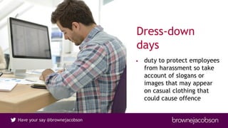 What not to wear: dress codes and discrimination - employment webinar ...