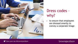 What not to wear: dress codes and discrimination - employment webinar ...