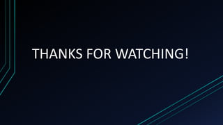 THANKS FOR WATCHING!
 