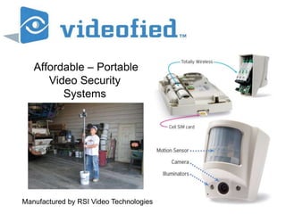 Affordable – Portable Video Security  Systems Manufactured by RSI Video Technologies 