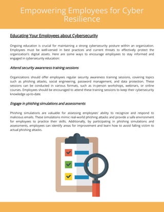 Empowering Employees for Cyber Resilience: A Guide to Strengthening ...