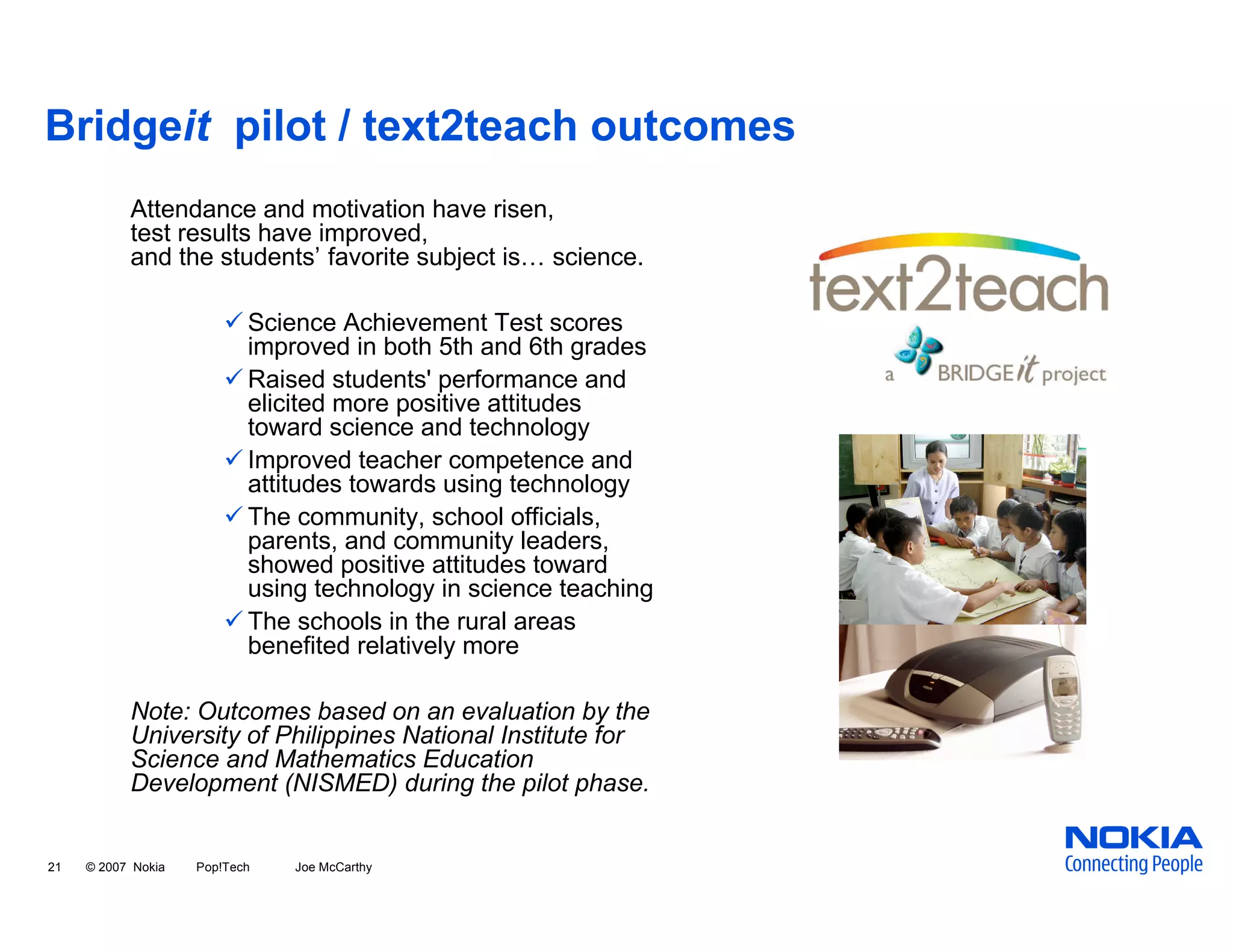 Empowering People through Mobile Technologies in Developing Regions