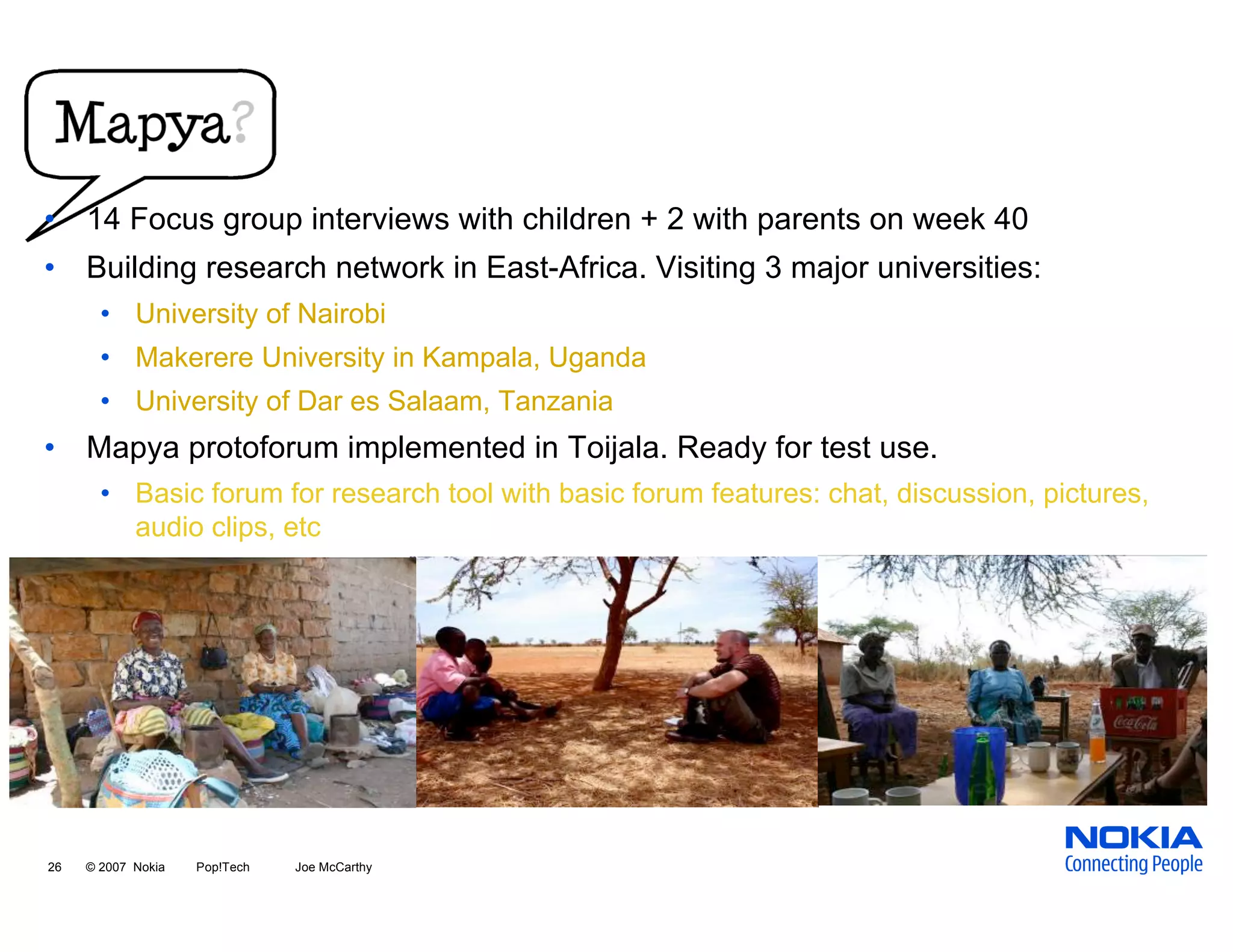 Empowering People through Mobile Technologies in Developing Regions