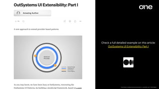 Empowering Advanced Users: Extending OutSystems UI Framework with ...
