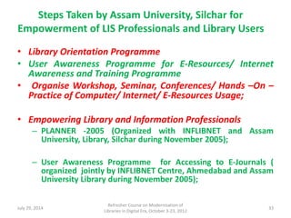 Empowering Library and Information Professionals and Library End-Users ...