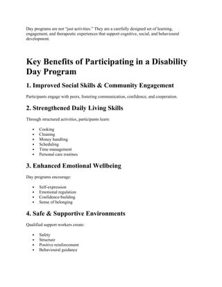 Empowering Lives Through Quality Disability Care | DOCX
