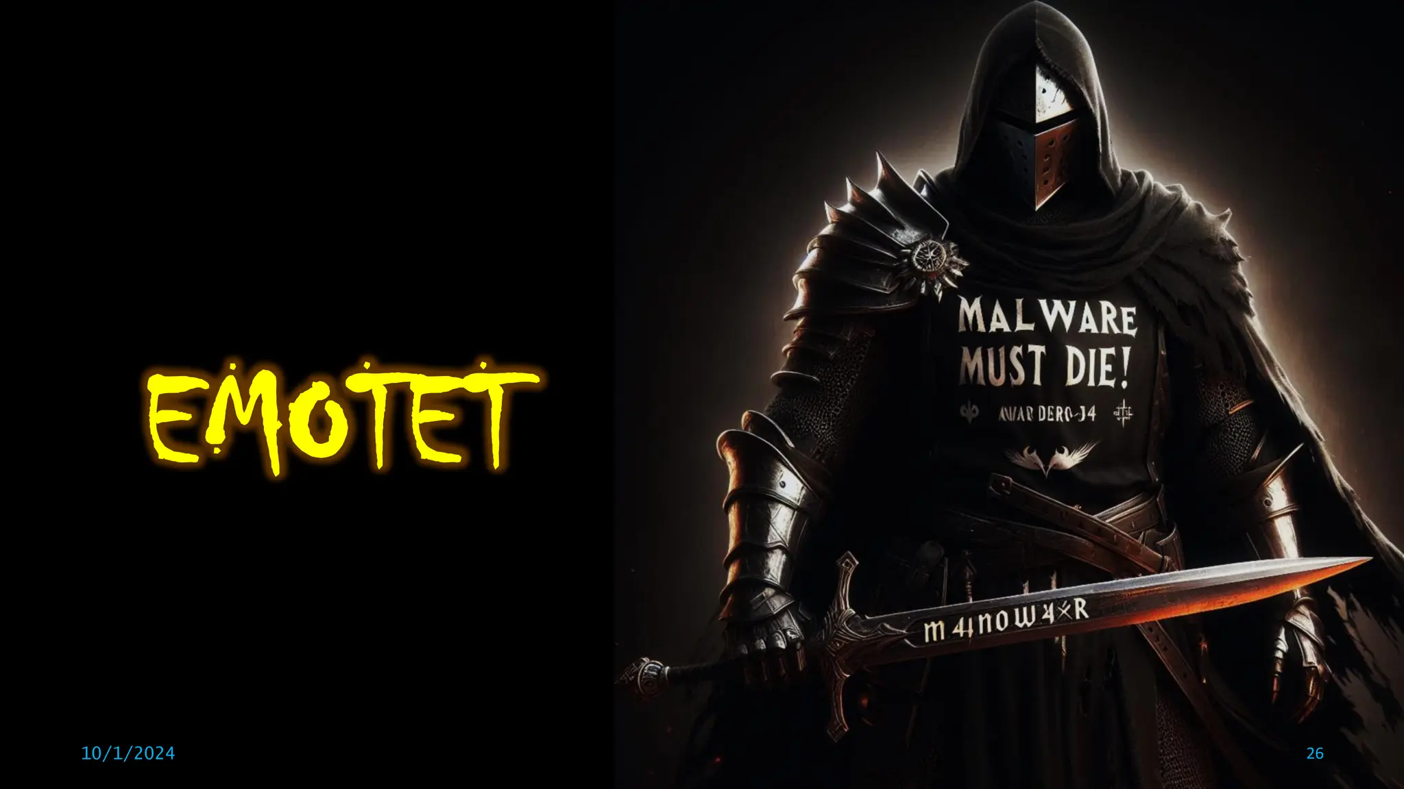 Our analysis
EMOTET
10/1/2024 26
 