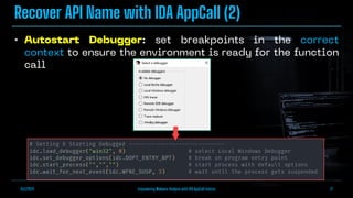 Empowering Malware Analysis with IDA AppCall | PDF