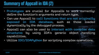 Empowering Malware Analysis with IDA AppCall | PDF