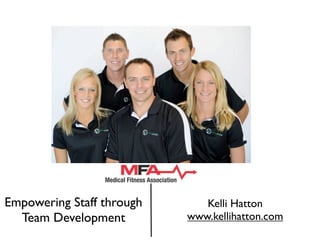 Empowering Staff through      Kelli Hatton
  Team Development         www.kellihatton.com
 