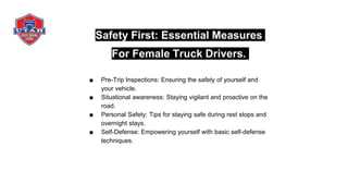 Empowering Women On The Road: "Essential Tips For Female Truck Drivers ...