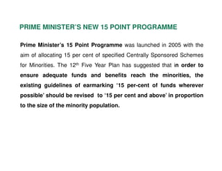 Empowerment of Minorities in the 12th Plan (2012 - 2017) | PDF