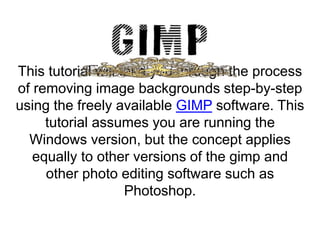 Running Gimp GIMP BASICS by Aedam Ampongan | PPTX