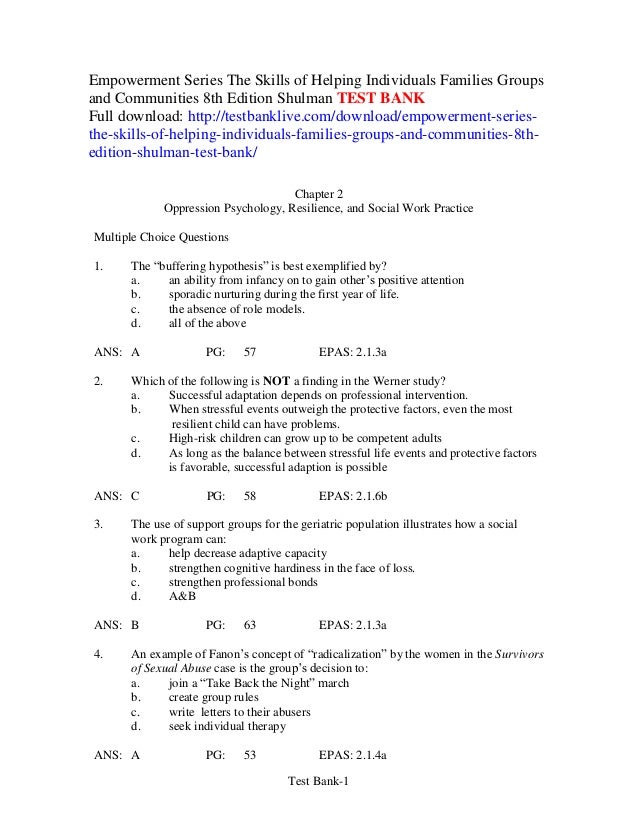 Empowerment series the skills of helping individuals families groups