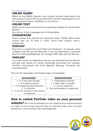 Empowerment Technology Module 2 Pdf Empowerment Tech-Mod2_Multimedia and Interactivity.pdf